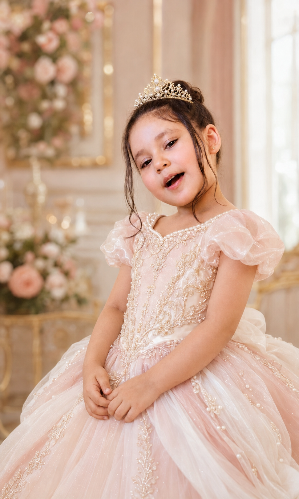Ayat dressed as a princess